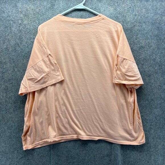 Lacoste Chemise Shirt Mens 2XL Peach Orange Crocodile Logo Tee Spell Out Logo 7 - Picture 2 of 10